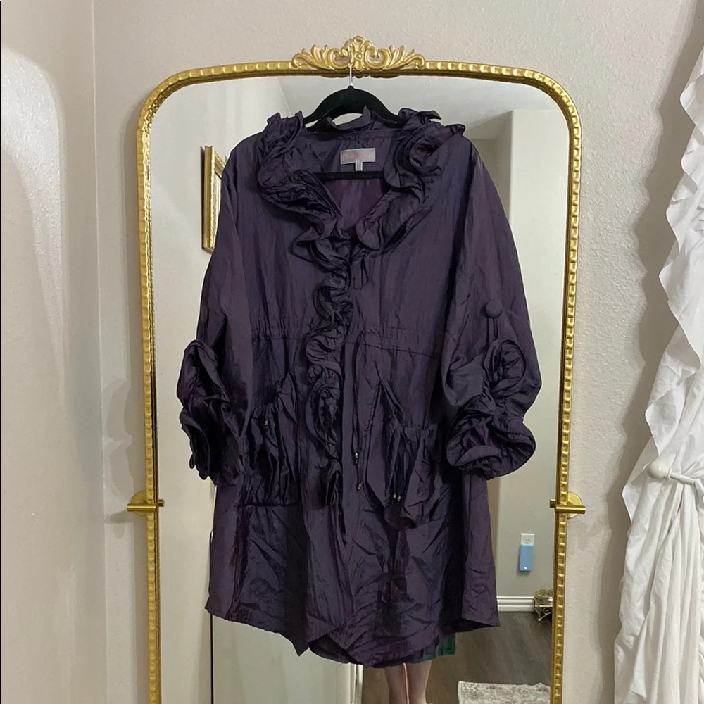 Purple Ruffled Jacket - Picture 1 of 5